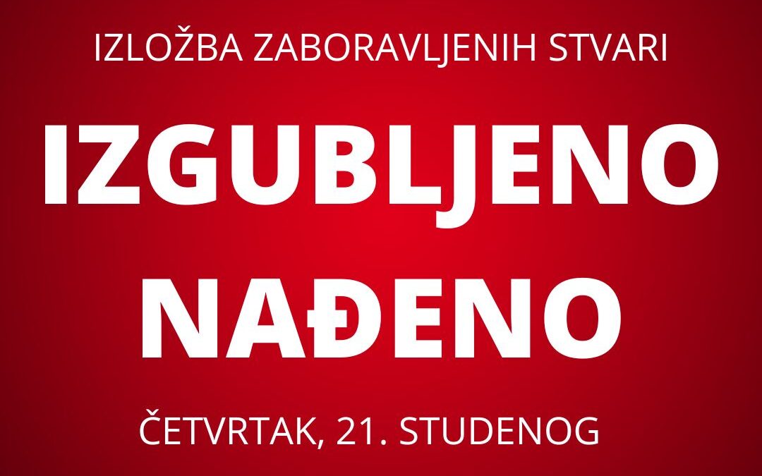 IZGUBLJENO-NAĐENO