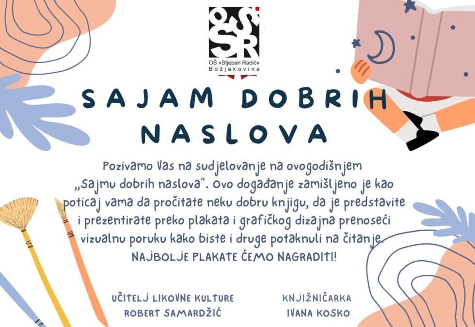 SAJAM DOBRIH NASLOVA – POZIV NA SUDJELOVANJE