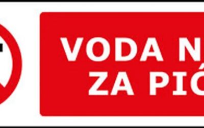 OBAVIJEST O VODI ZA PIĆE